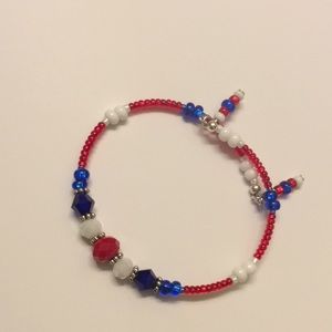 Red White Blue Handmade Bracelet 🇺🇸